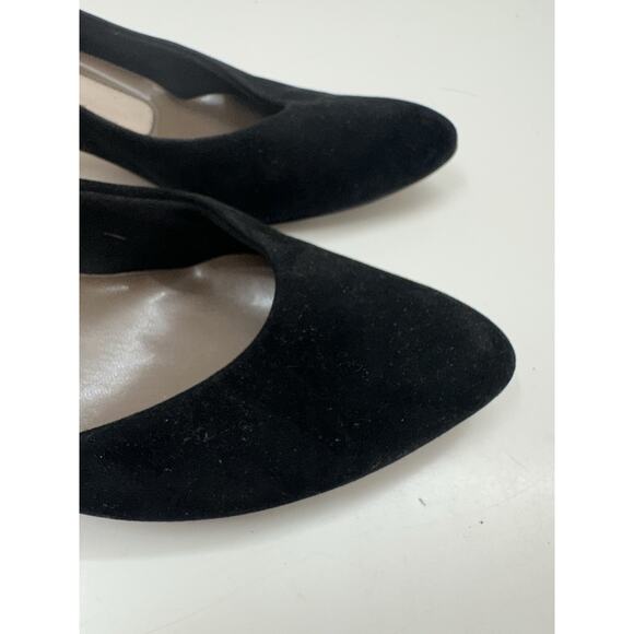 Easy Spirit Womens Heels Size Unknown Black Suede Low Heel - Picture 6 of 12